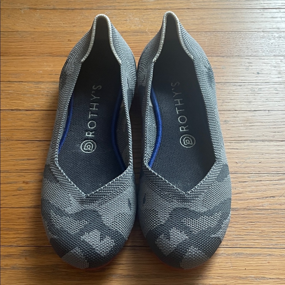 Rothy's Black and Gray Women's Flats~ Sz 8.5